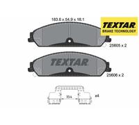 FRONT BRAKE PADS SET 2560501 TEXTAR I