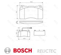 Front Brake Pads Set Alfa Romeo:159,166 9851050 77363328 77362226 77364516