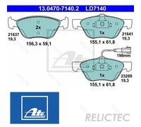 Front Brake Pads Set Alfa Romeo Lancia Fiat:156,147,LYBRA,MULTIPLA,SW,MAREA,GT