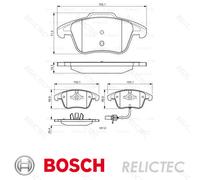 Front Brake Pads Set Audi:A4,A5 8K0698151F 8K0698151A