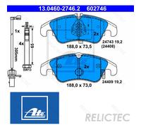 Front Brake Pads Set Audi:A5,A4 8K0698151K 8K0698151G 8R0698151 8K0698151B