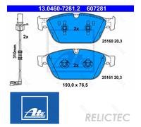 Front Brake Pads Set Audi:A8,Q5 4H0698151H 4H0698151E