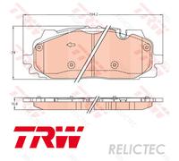 BRAKE PAD SET DISC BRAKE GDB2158 FOR AUDI Q5/Sportback Q7/Van A3/Limousine Q3