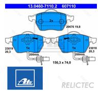 Front Brake Pads Set Audi VW Seat Skoda:A4,A6,PASSAT,EXEO,SUPERB I 1 4B0698151M