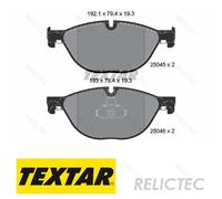 Brake Pads Set 2504501 Front Textar 2449268 34112449268 34116775318 34116775322