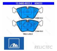Brake Pad Set, disc brake ATE 13.0460-6033.2 for BMW 5 (E34) 2.0 1987-199