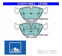 Front Brake Pads Set BMW:E39,5 34111164331 34112157588 34116761278 34116761279