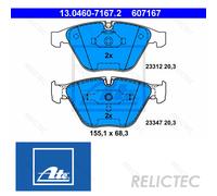 Brake pads 13.0460-7167.2 ATE for BMW 1 Coupe 7 5 5 Touring 6 6 Convertible 3