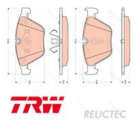 Front Brake Pads Set BMW:E91,E90,E84,E92,E93,F30,F35,3,X1 34116780711 2288858