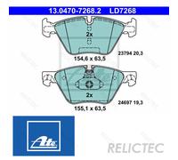 Front Brake Pads Set BMW:F10,F11,5 34116856591 34116775310 34116858047
