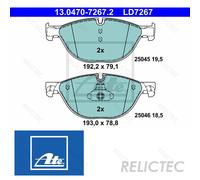 Front Brake Pads Set BMW:F10,F11,F07,F01 F02 F03 F04,5,7 34116775322 34116851269
