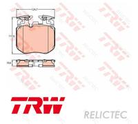 TRW Brake pad set GDB2147 prepared for wear warning indicator BMW: 5 Saloon, 5 Touring, 7, ROLLS-ROYCE: Cullinan