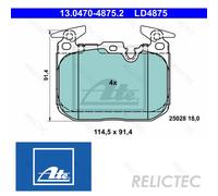 Front Brake Pads Set BMW Skoda:F30,F31,F36,F32,F21,F20,F34,F33,F22,F23,3,4,1,2