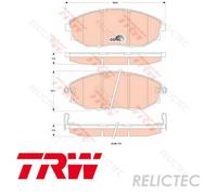 Front Brake Pads Set Chevrolet Daewoo:EPICA,TOSCA 96952179 96952179 96475027