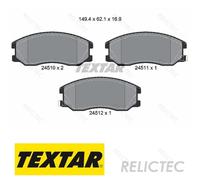 TEXTAR Brake pad set 2451001 with acoustic wear warning VAUXHALL: Antara, CHEVROLET: Captiva, Captiva Sport