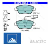 Front Brake Pads Set Fiat Alfa Romeo:GRANDE PUNTO,FIORINO,500,QUBO,PANDA,MITO