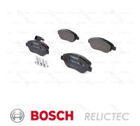 Bosch BP337 - Brake Pads Car Front Axle - Bosch Quality - Reduced Noise and Dust - ECE-R90 Certified - Copper-Free - 1 Set of 4 Pads - With Accessories