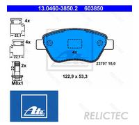 Front Brake Pads Set Fiat:DOBLO,PANDA,500 77364893 77364517 77364919
