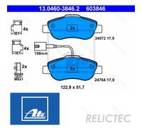 Front Brake Pads Set Fiat Ford:500C,KA 1736937 ME9S5J-2K021-AB 1778384 1559697