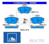 Front Brake Pads Set Fiat Lancia Alfa Romeo:TEMPRA,TIPO,DEDRA,PUNTO,155 5892945