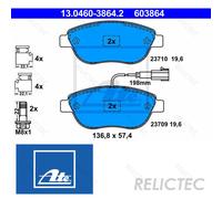 Front Brake Pads Set Fiat Opel Abarth Vauxhall:DOBLO,COMBO,500/595/695,PUNTO
