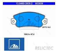 Front Brake Pads Set Fiat Seat:UNO,PANDA,IBIZA I 1,TERRA,MARBELLA,MALAGA 5892309