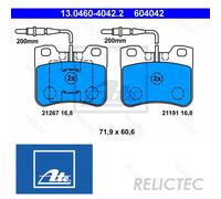 Front Brake Pads Set for Citroen Peugeot:AX,106 II 2,I 1 95658617 95619550