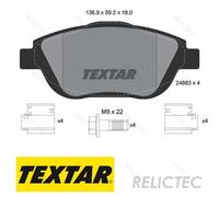 Front Brake Pads Set for Citroen Peugeot Vauxhall Opel:DS3,2008,C3 II 2 3649095