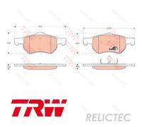 Front Brake Pads Set for Dodge Chrysler Dongfeng:CARAVAN,VOYAGER IV 5072216AA