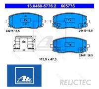 Front Brake Pads Set for Hyundai KIA:i10,PICANTO,i20 58101-07A00 58101-07A10