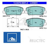 Front Brake Pads Set for Hyundai KIA:i30,CEE'D,CW,PRO,CEE`D 58101-A6A20