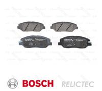 0986 494 227 Front Brake Pad Set 4x Pads Acoustic Wear Indicator Braking Bosch