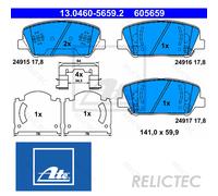 BRAKE PAD SET DISC BRAKE FOR KIA OPTIMA K5 CERATO/KOUP/Hatchback FORTE5 K3 2.0L