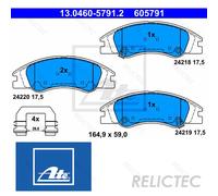 Front Brake Pads Set for KIA:SPECTRA,CERATO 58101-2FA20 58101-2FA10 58101-2FA10