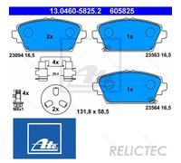 DISC BRAKE PADS SET FOR HONDA NISSAN MG ACCORD VI CH CK CG F18B2 F20B6 ATE