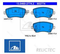 Front Brake Pads Set for Nissan:NOTE,MICRA IV 4 D1060-1HA0B D1060-1HA0A