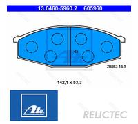 BRAKE PAD SET DISC BRAKE 13.0460-5960.2 FOR NISSAN PATROL/III/2/Station/Wagon
