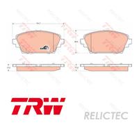Brake pads GDB3227 TRW for NISSAN ALMERA TINO PRIMERA PRIMERA Estate