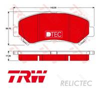 Front Brake Pads Set for Nissan:QASHQAI +2 I 1,X-TRAIL D1060-JE00A D1083-JE00A