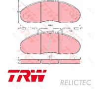 Front Brake Pads Set for Nissan Renault:TRADE,CABSTAR,MASTER I 1 06903-0810-