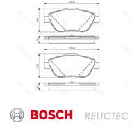 BOSCH 0 986 494 564 Brake pad set