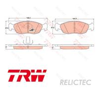 TRW GDB1322 Brake pad set