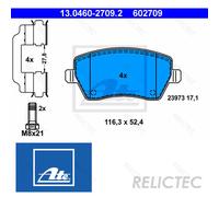 ATE 13.0460-2709.2 Brake pad set