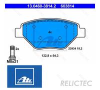 Front Brake Pads Set for Renault:MEGANE II 2 7701207673