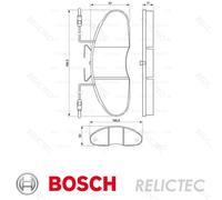 Bosch Brake Pad Set Disc Brake 0 986 424 080 for Renault Trucks