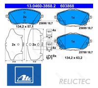 DISC BRAKE PADS SET FOR TOYOTA COROLLA E18 1ND TV 1ZR FAE 1NR FE 1WW ATE