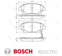 Front Brake Pads Set for Toyota:AVENSIS,VERSO 0446505300 0446505300