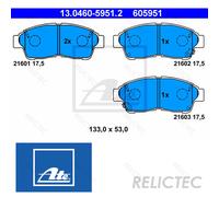 Front Brake Pads Set for Toyota:COROLLA,CARINA E,PICNIC,RAV 4 I 1,CELICA