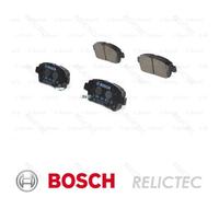 0986 495 242 Front Brake Pad Set 4x Pads Integrated Wear Indicator Braking Bosch