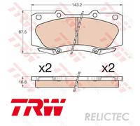 Front Brake Pads Set for Toyota:HILUX VII 7,FORTUNER 04465-0K340 04465-0K240